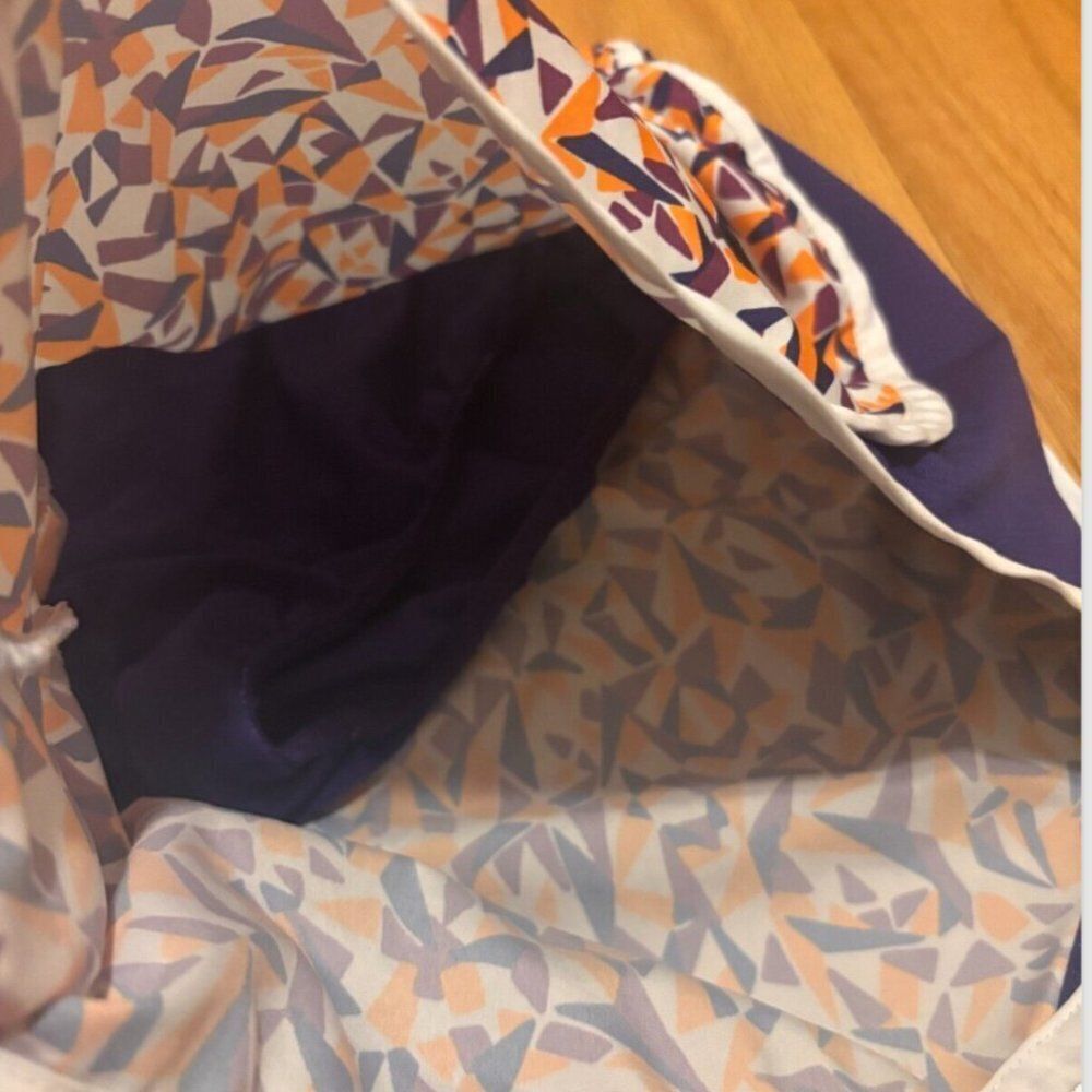 Nike Tempo Big Kids Girls Running Shorts Sz XL Purple/Orange Geometric - Picture 6 of 7
